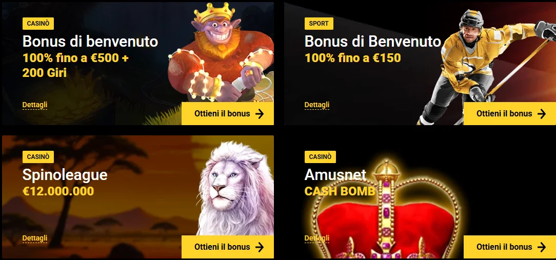 Bonus-Pakete und Aktionen Zet Casino Übersicht